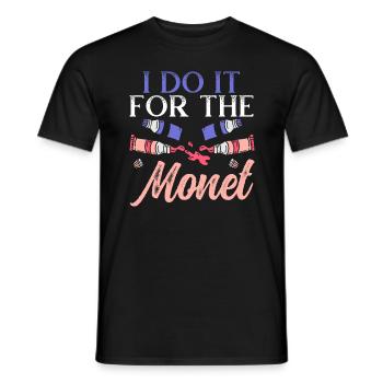 Ich mache es für den Monet Kunstlehrer Künstler Maler - Männer T-Shirt - Schwarz - Vorne - AI Model Male 178 light (178cm)