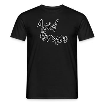 Cerveau acide - T-shirt homme - noir - Devant - AI Model Male 178 light (178cm)