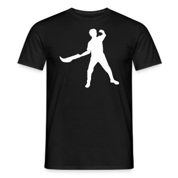Jai Alai Damen Pelota Basque Pelota Herren - Männer T-Shirt - Schwarz - Vorne - AI Model Male 178 light (178cm)