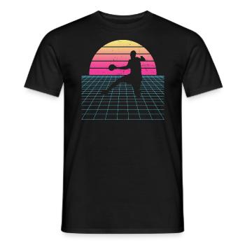 Handball Women Handball Handball Handball - Men's T-Shirt - black - Front - AI Model Male 178 light (178cm)