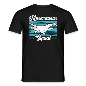 Mosasaurus Squad Dino Paléontologue Dinosaure - T-shirt homme - noir - Devant - AI Model Male 178 light (178cm)