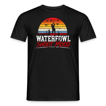 Waterfowl Shoot Mood Duck Hunting Animal Hunter - Men's T-Shirt - black - Front - AI Model Male 178 light (178cm)