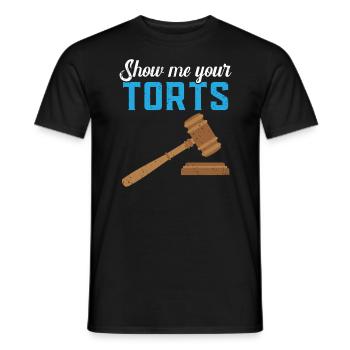 Montrez-moi vos délits Juge Avocat Avocat Justice - T-shirt homme - noir - Devant - AI Model Male 178 light (178cm)