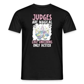 Judges Are Magical Like Unicorns Only Better - Men's T-Shirt - black - Front - AI Model Male 178 light (178cm)