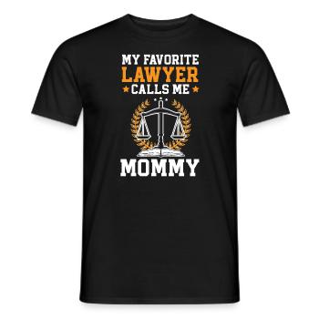 Mon avocat préféré m’appelle maman meilleure maman de tous les temps - T-shirt homme - noir - Devant - AI Model Male 178 light (178cm)
