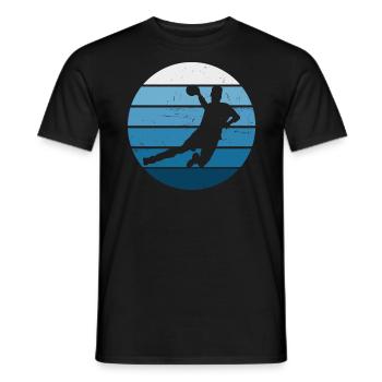 Handball Handball Men Handball Handball - Men's T-Shirt - black - Front - AI Model Male 178 light (178cm)