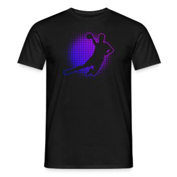 Handball Men's Handball Players Women Handball - Men's T-Shirt - black - Front - AI Model Male 178 light (178cm)