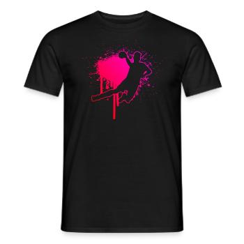 Handball Women's Handball Players Handball Games - Men's T-Shirt - black - Front - AI Model Male 178 light (178cm)