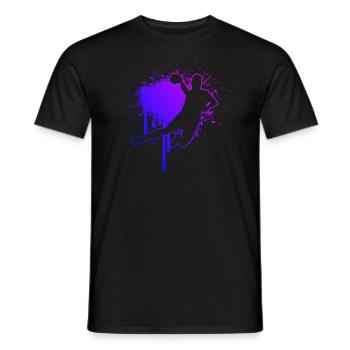 Handballspielen Herren Damen Handballspieler - Männer T-Shirt - Schwarz - Vorne - AI Model Male 178 light (178cm)