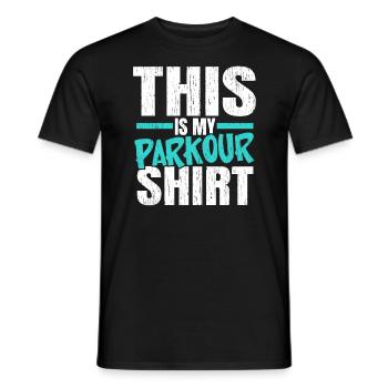 C’est mon parkour shirt Extreme Sport Traceur - T-shirt homme - noir - Devant - AI Model Male 178 light (178cm)