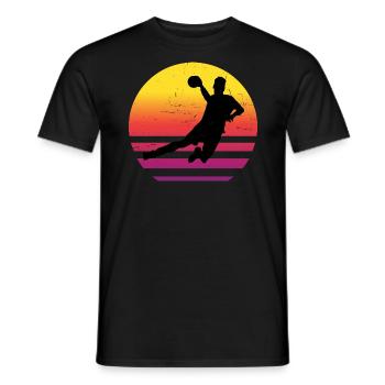 Handball Women Handball Handball Handball - Men's T-Shirt - black - Front - AI Model Male 178 light (178cm)
