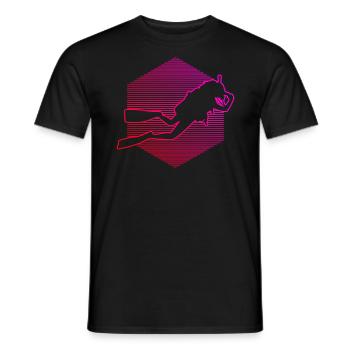 Tauchen Scuba Tauchen Scuba Diver Plongée - T-shirt homme - noir - Devant - AI Model Male 178 light (178cm)