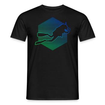 Diving Free Dive Diver Scuba Diver Scuba Taucher - Männer T-Shirt - Schwarz - Vorne - AI Model Male 178 light (178cm)