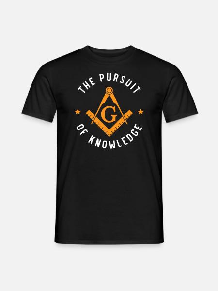 Das Streben nach Wissen Freimaurer Brüderlicher Freimaurer - Männer T-Shirt - Schwarz