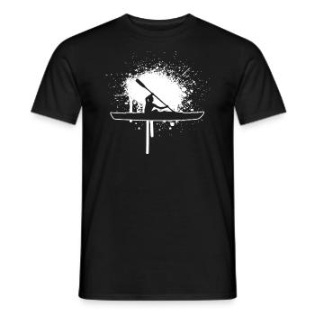 Kayaking Women Men's Kayak Canoe Kayak - Men's T-Shirt - black - Front - AI Model Male 178 light (178cm)