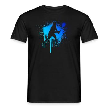 Badminton Joueur De Squash Badminton Badminton Hommes - T-shirt homme - noir - Devant - AI Model Male 178 light (178cm)