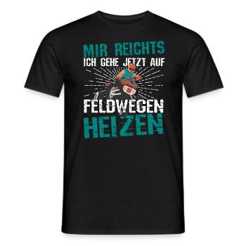 Quad Quadbikes Mir reichts ich gehe auf Feldwegen - Männer T-Shirt - Schwarz - Vorne - AI Model Male 178 light (178cm)