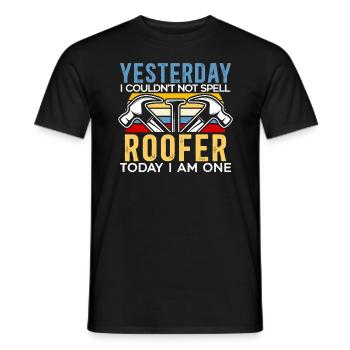 Je suis un couvreur de toit Whisperer toit Ninja Job couvreur - T-shirt homme - noir - Devant - AI Model Male 178 light (178cm)