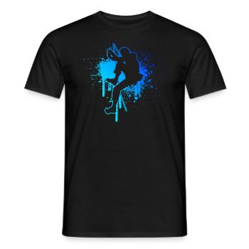 Escalade Grimpeurs Bloc Escalade - T-shirt homme - noir - Devant - AI Model Male 178 light (178cm)