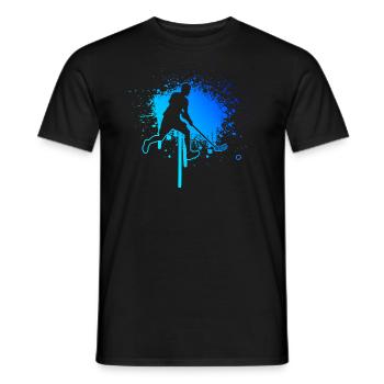 Floorball Herren Hockey Unihockeyspielen - Männer T-Shirt - Schwarz - Vorne - AI Model Male 178 light (178cm)