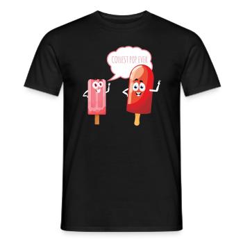 Coolest Pop Ever Ice Cream Ice Cream - Men's T-Shirt - black - Front - AI Model Male 178 light (178cm)