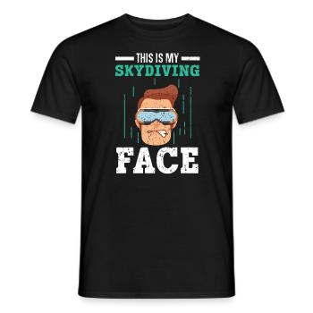 Mein Fallschirmspringer Fallschirmspringer - Männer T-Shirt - Schwarz - Vorne - AI Model Male 178 light (178cm)