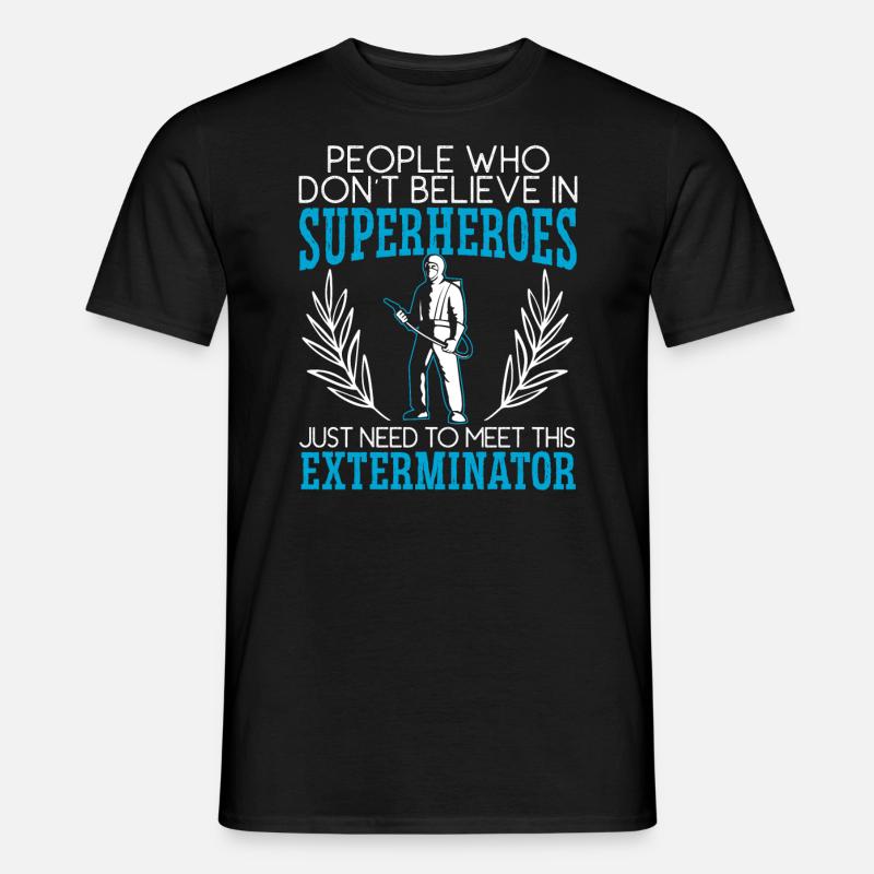 Kammerjäger Tierbekämpfung Schädlingsbekämpfung - Männer T-Shirt - Schwarz