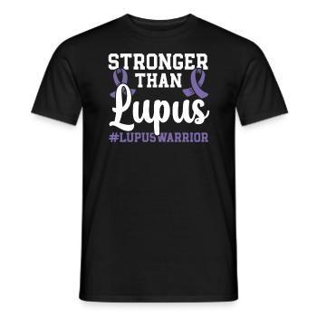 Stärker als Lupus Bewusstsein Autoimmunkrankheit - Männer T-Shirt - Schwarz - Vorne - AI Model Male 178 light (178cm)