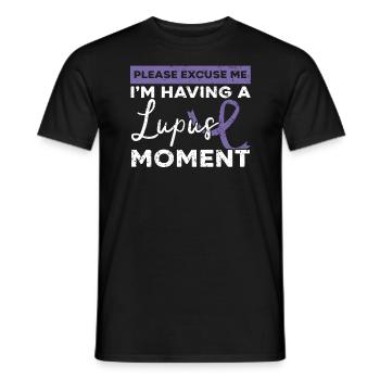 J’ai un moment de lupus Conscience du lupus - T-shirt homme - noir - Devant - AI Model Male 178 light (178cm)