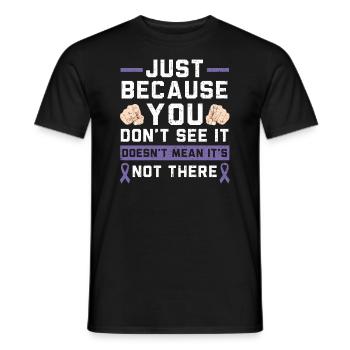 Lupus Bewusstsein Purple Ribbon Autoimmunkrankheit - Männer T-Shirt - Schwarz - Vorne - AI Model Male 178 light (178cm)