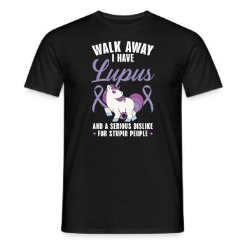 S’éloigner J’ai lupus licorne Lupus Conscience - T-shirt homme - noir - Devant - AI Model Male 178 light (178cm)