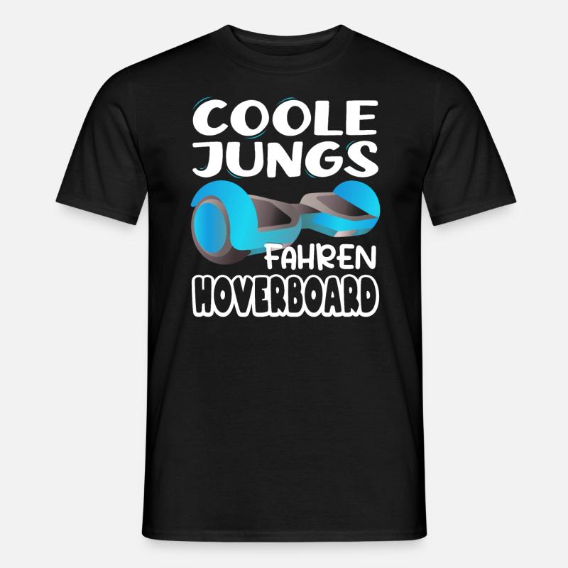 Hoverboarding Coole Jungs fahren Hoverboard - Männer T-Shirt - Schwarz