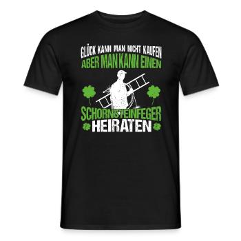 Schornsteinfeger Hochzeit Kaminkehrer Beruf - Männer T-Shirt - Schwarz - Vorne - AI Model Male 178 light (178cm)