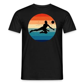 Volley Volleyball Hommes Volley-ball Hommes - T-shirt homme - noir - Devant - AI Model Male 178 light (178cm)