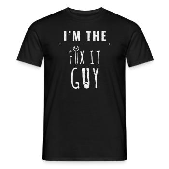 IM The Fix It Guy Handwerker Heimwerker - Männer T-Shirt - Schwarz - Vorne - AI Model Male 178 light (178cm)