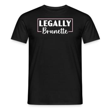 Legally Brünette Braune Haare Mode Blonde Haare - Männer T-Shirt - Schwarz - Vorne - AI Model Male 178 light (178cm)