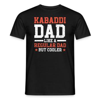 Kabaddi Dad Indian Team Sport Raider Fathers Day - Men's T-Shirt - black - Front - AI Model Male 178 light (178cm)