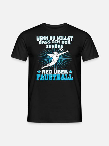 Faustball Fistball Rede über Faustball - Männer T-Shirt - Schwarz