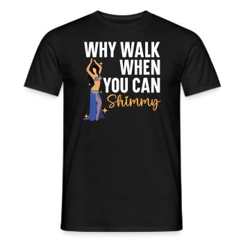 Bauchtanz ist das beste Antidepressivum Shimmy - Männer T-Shirt - Schwarz - Vorne - AI Model Male 178 light (178cm)
