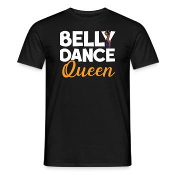 Danse du ventre Reine Danse du ventre Danse du ventre Danseuse du ventre - T-shirt homme - noir - Devant - AI Model Male 178 light (178cm)