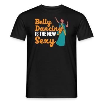 La danse du ventre est la nouvelle danseuse du ventre sexy - T-shirt homme - noir - Devant - AI Model Male 178 light (178cm)