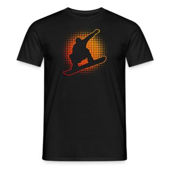 Wintersport Snowboarding Damen Herren Snowboard - Männer T-Shirt - Schwarz - Vorne - AI Model Male 178 light (178cm)