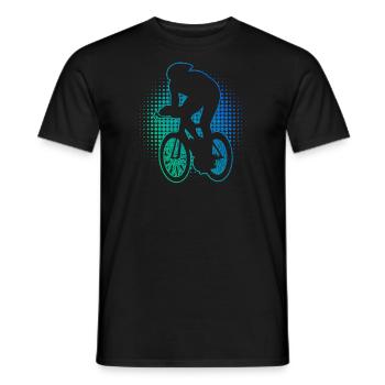 Cyclistes sur route Cyclisme sur route Vélo de route pour hommes - T-shirt homme - noir - Devant - AI Model Male 178 light (178cm)