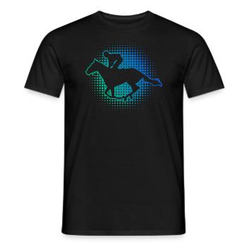 Show Jumping Riding Women Riders Horse Riding - Men's T-Shirt - black - Front - AI Model Male 178 light (178cm)