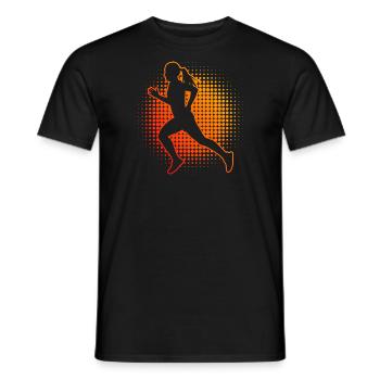 Jogging Cross Country Running Hommes Jogging - T-shirt homme - noir - Devant - AI Model Male 178 light (178cm)