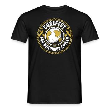 Soutien à la sensibilisation au cancer chez les enfants curefest for Childhood Cancer - T-shirt homme - noir - Devant - AI Model Male 178 light (178cm)