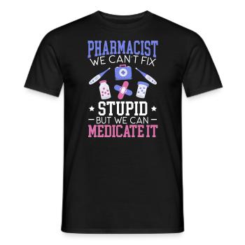 Pharmacist Prescription Pharmacy Assistant - Men's T-Shirt - black - Front - AI Model Male 178 light (178cm)