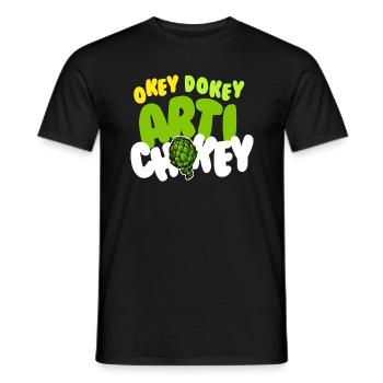Okey Dokey Arti Chokey Artichokes - Men's T-Shirt - black - Front - AI Model Male 178 light (178cm)
