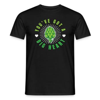 You Have Got A Big Heart Artischocken - Männer T-Shirt - Schwarz - Vorne - AI Model Male 178 light (178cm)