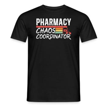 Pharmacy Chaos Coordinator Prescription Pharmacist - Men's T-Shirt - black - Front - AI Model Male 178 light (178cm)